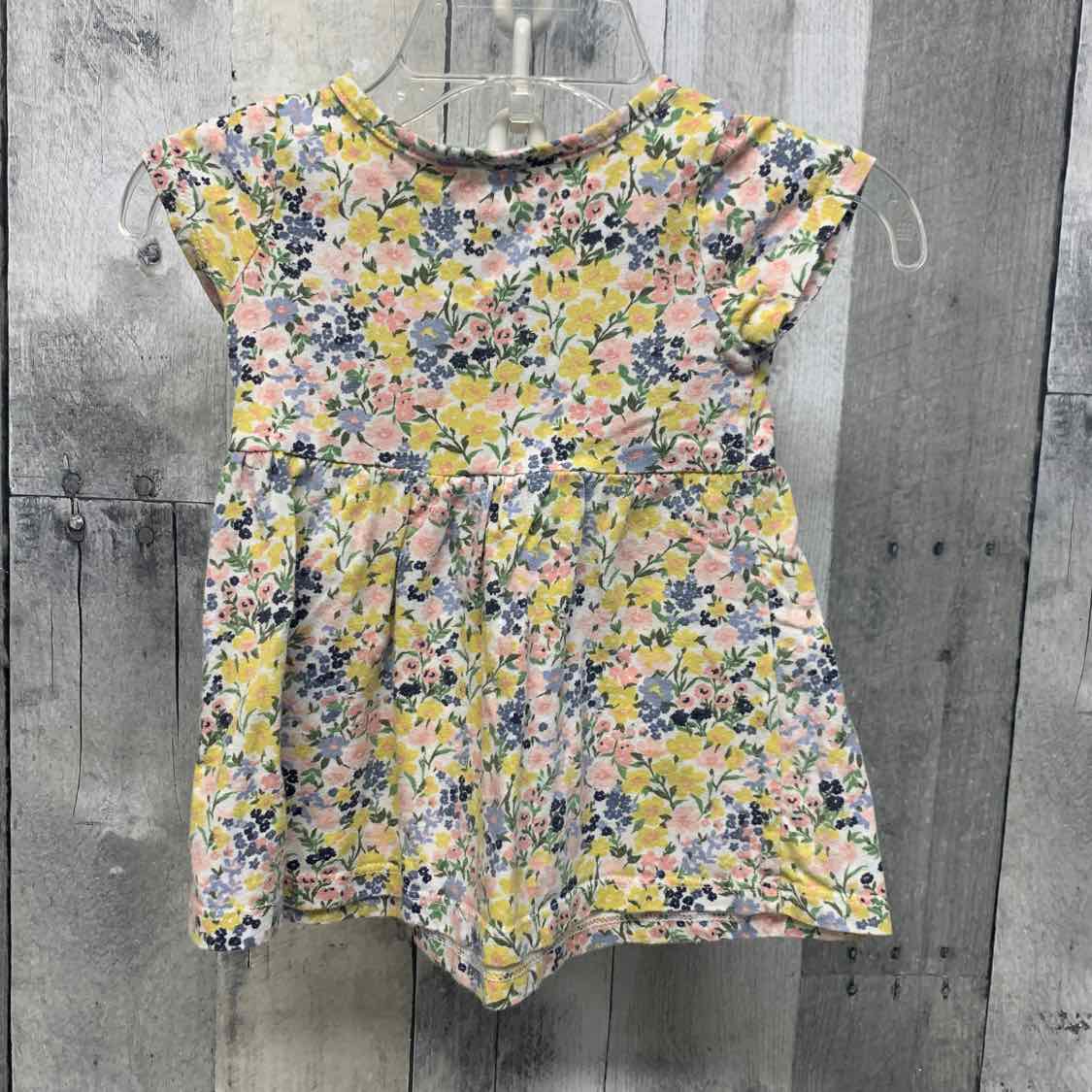Size 3-6 Months Pink Floral Print Old Navy Dress - OodlesCB