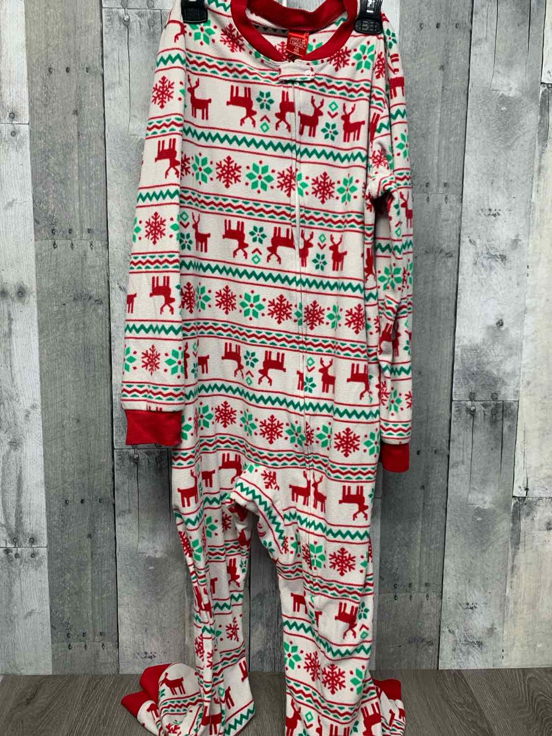 Size 7/8 Red/Green B Brand Footy PJs
