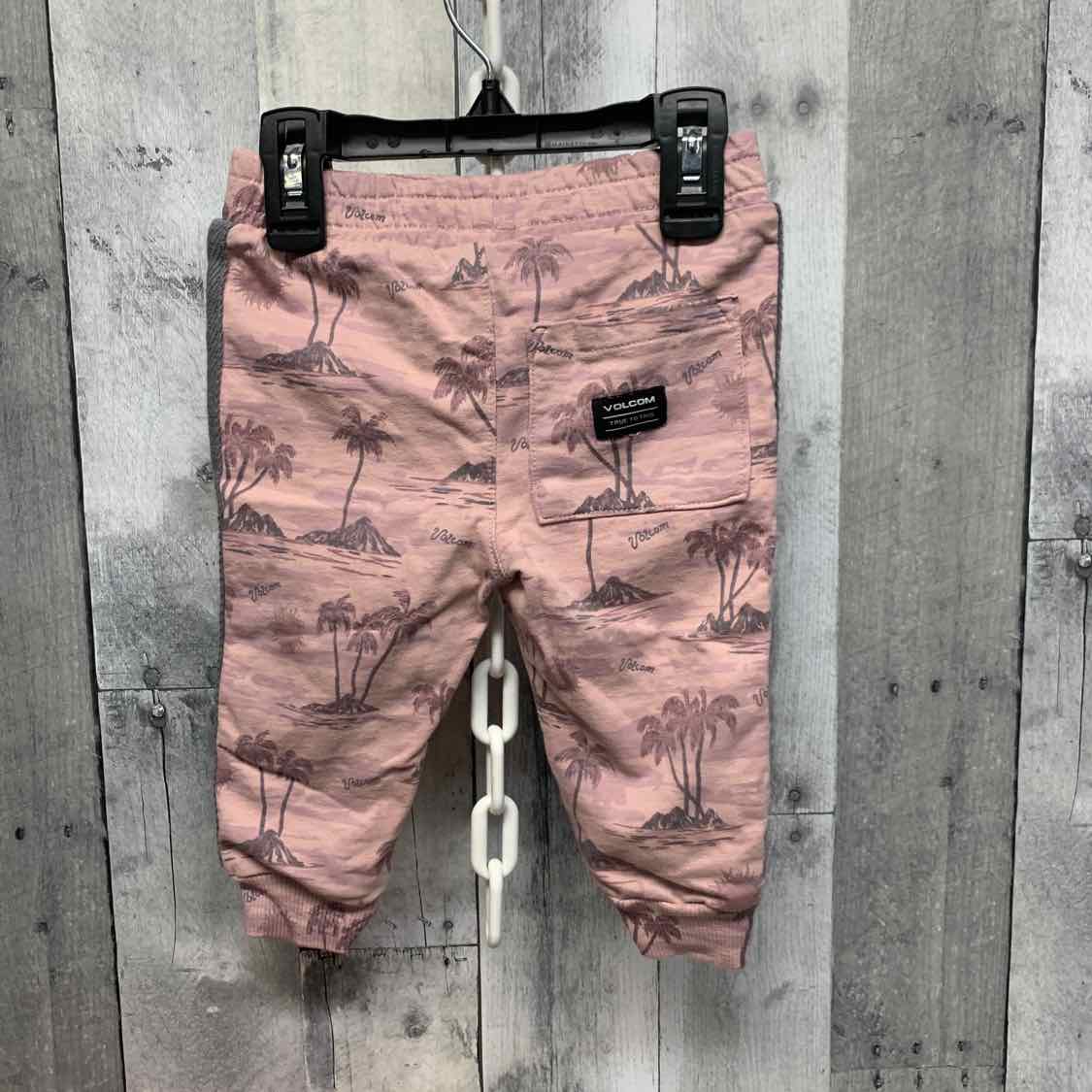 Size 12 Months Pink Print Volcom Athletic Pants