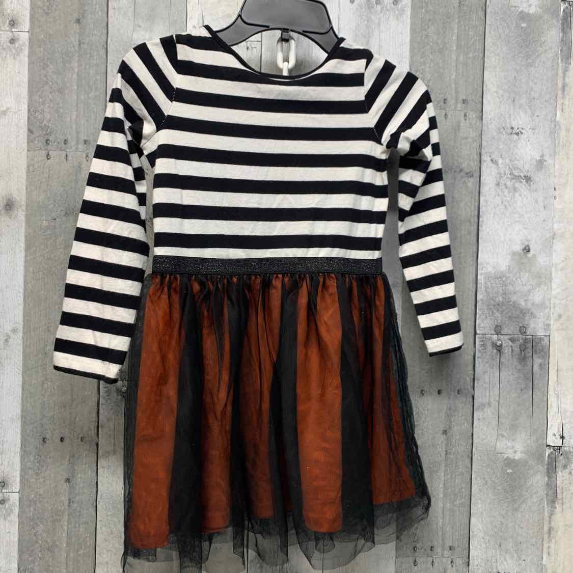 Size 5T Black/White Children's Place LS Dress