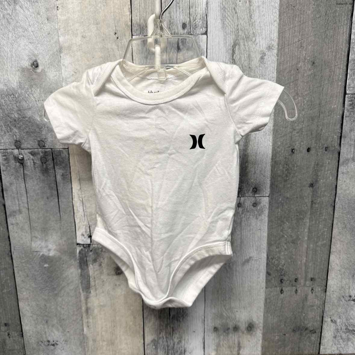 Size 3 Months White Hurley Bodysuit