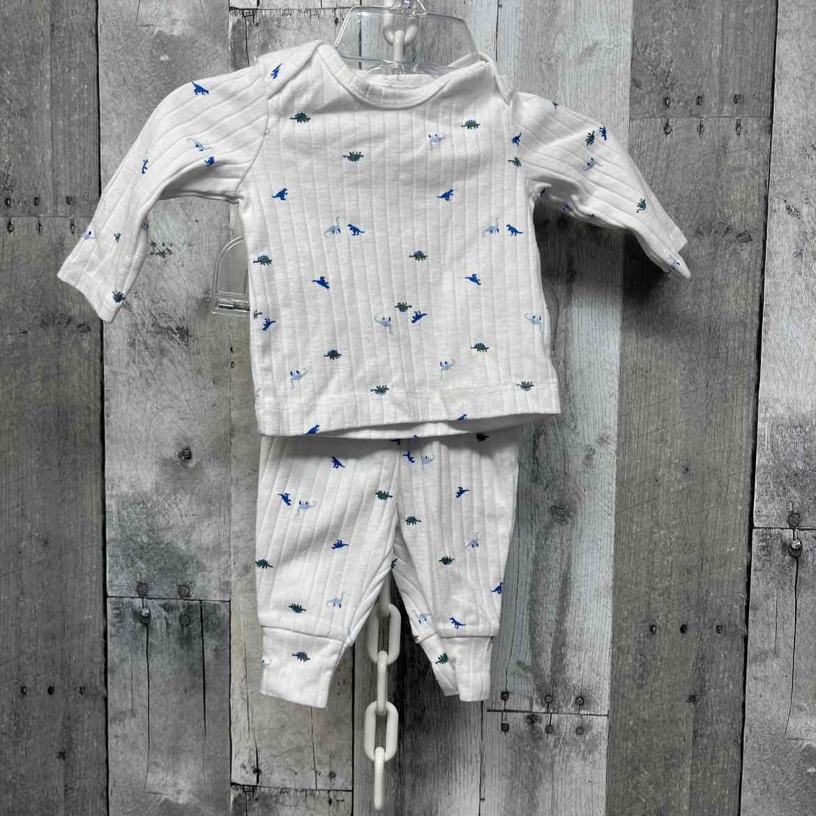 Size Newborn White Print Child of Mine Shirt/Pants
