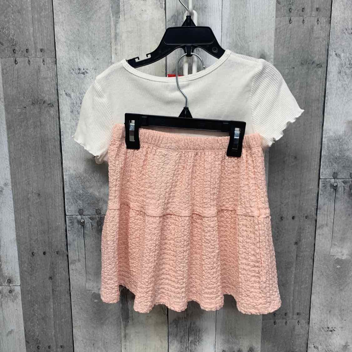 Size 6X White/Pink Strawberry Shortcake Shirt/Skirt