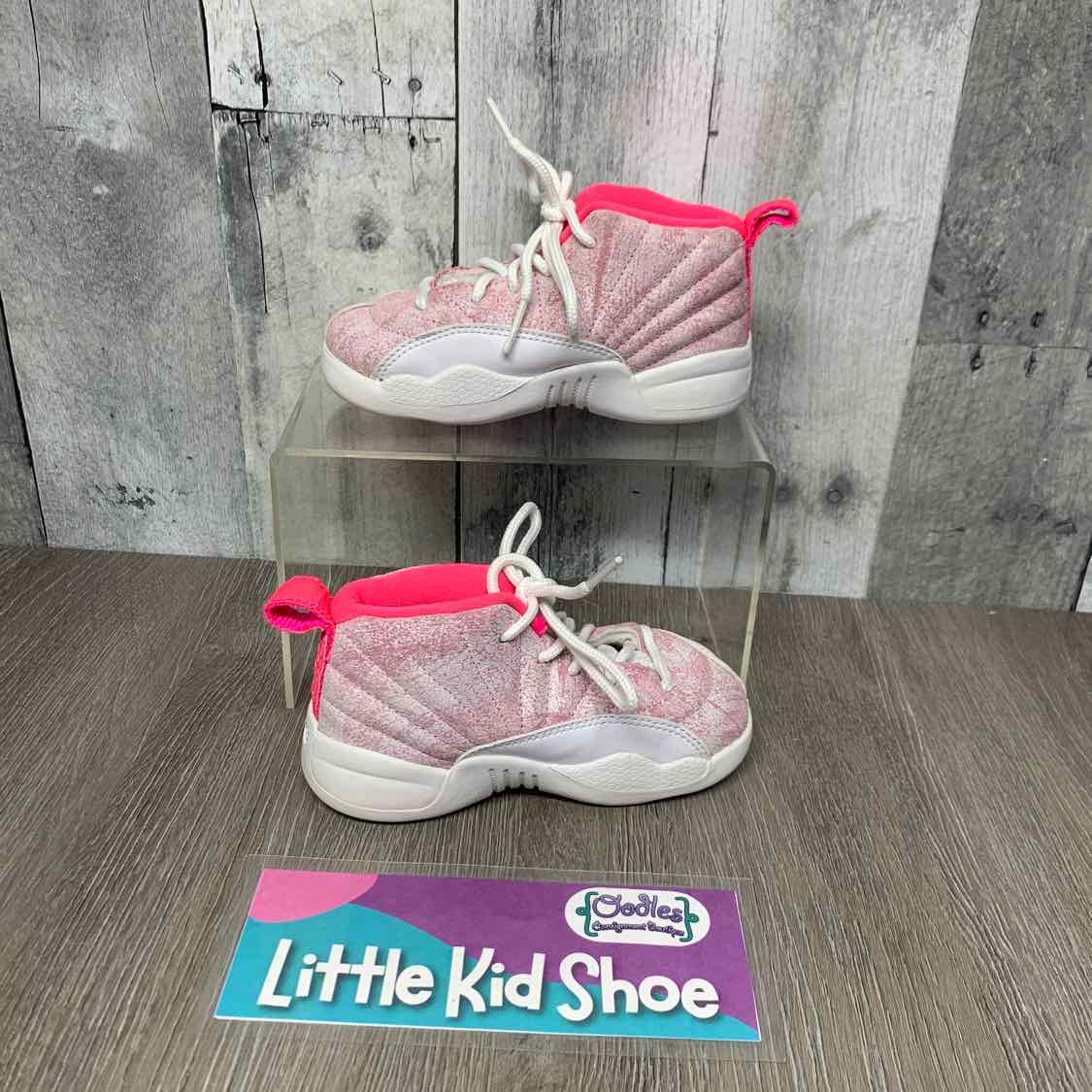 Size 8 White/Pink Sport Brand Sneakers