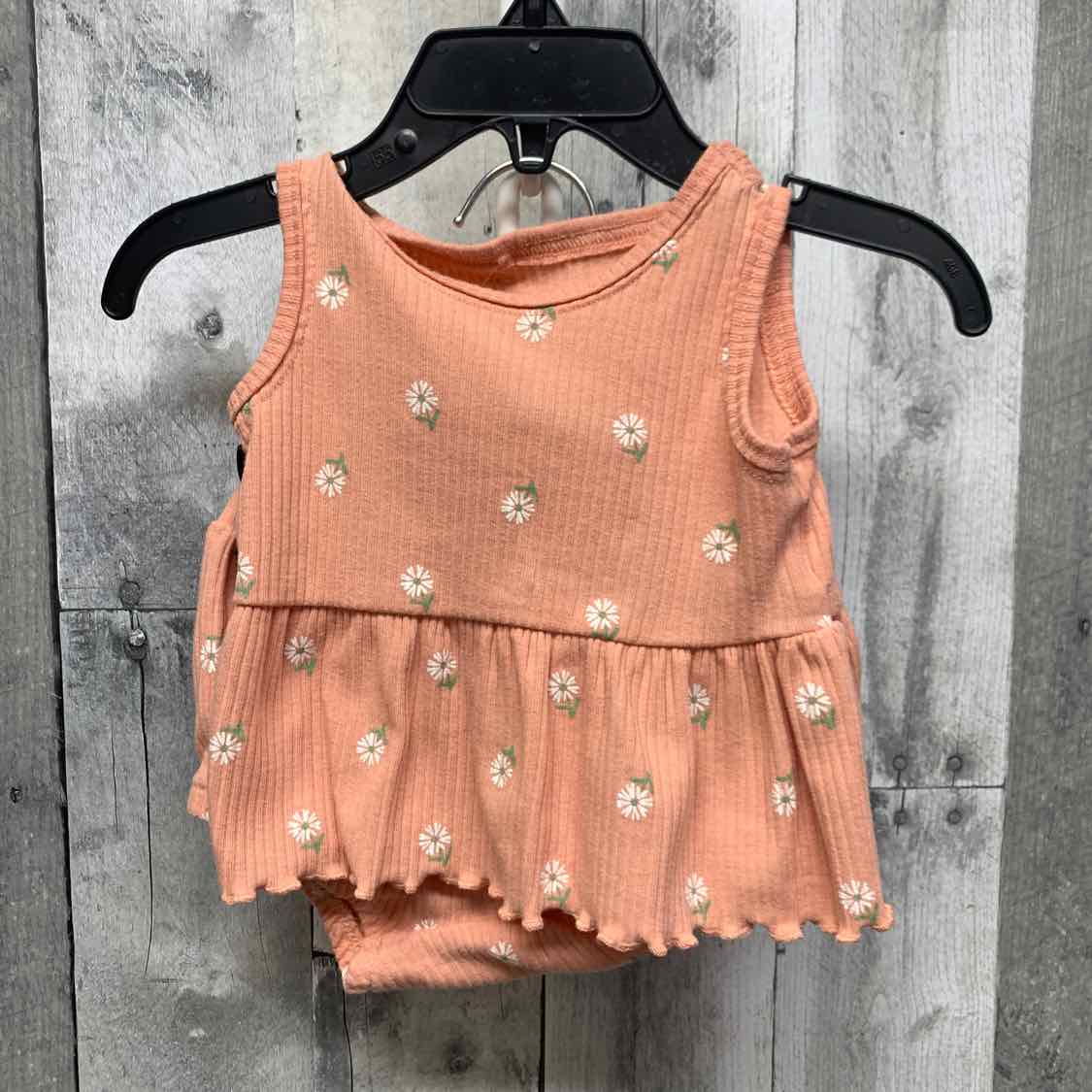 Size 3 Months Pink Floral Print Carter's Shirt/Shorts