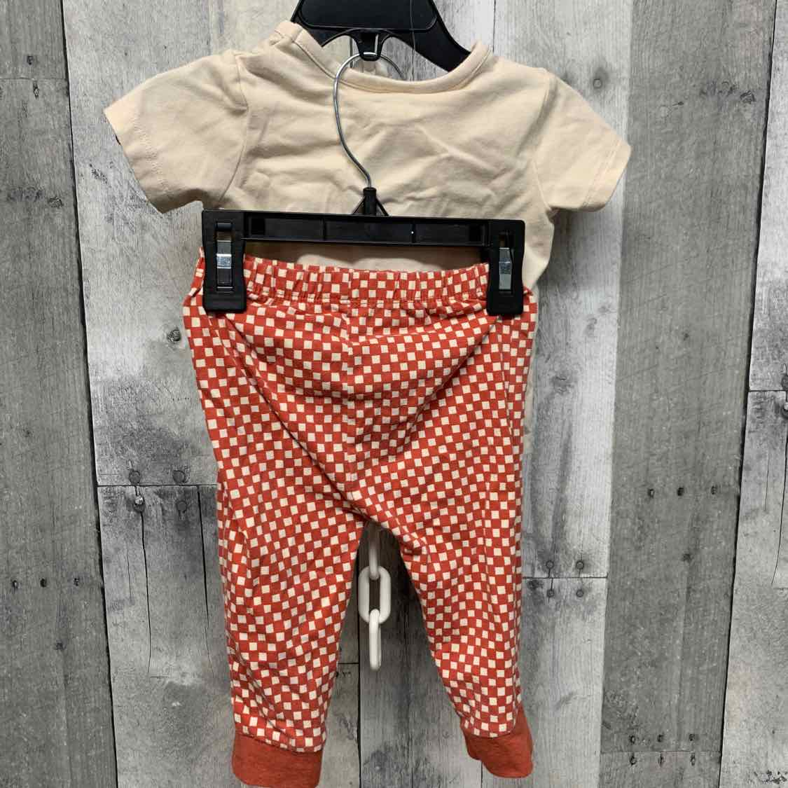 Size 3-6 Months White/Red Cat & Jack Shirt/Pants