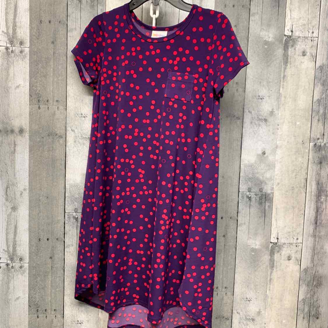 Size 12 Purple/Pink LulaRoe Dress - OodlesCB