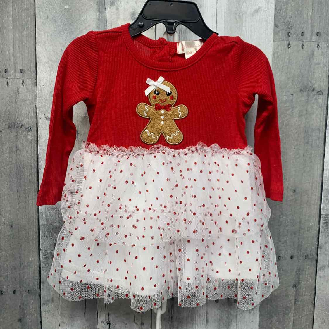 Size 6-9 Months Red/White Nannette LS Dress