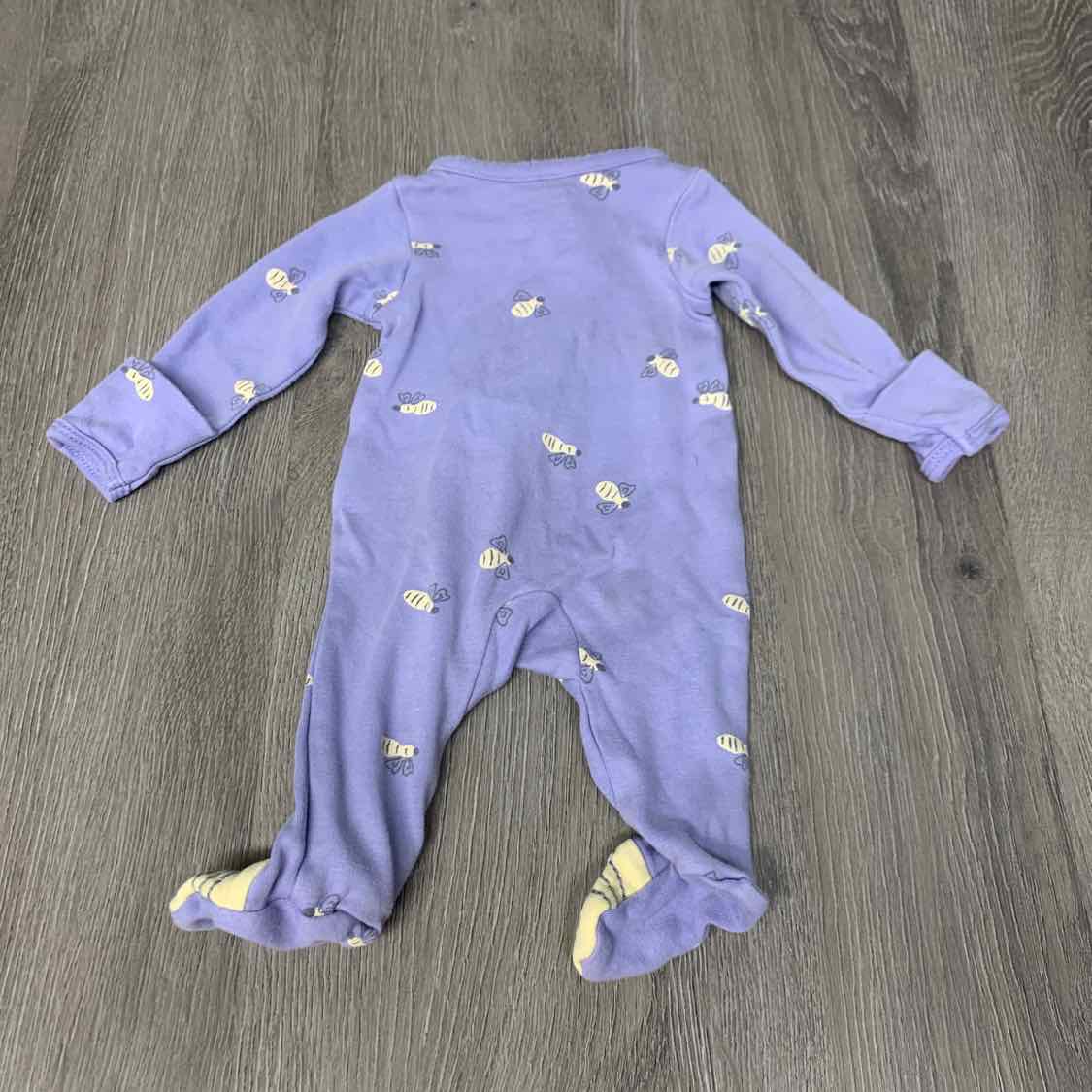Size Preemie Purple Child of Mine Footy PJs - OodlesCB