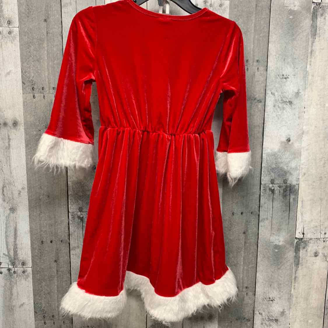 Size 7/8 Red/White Holiday Brands LS Dress
