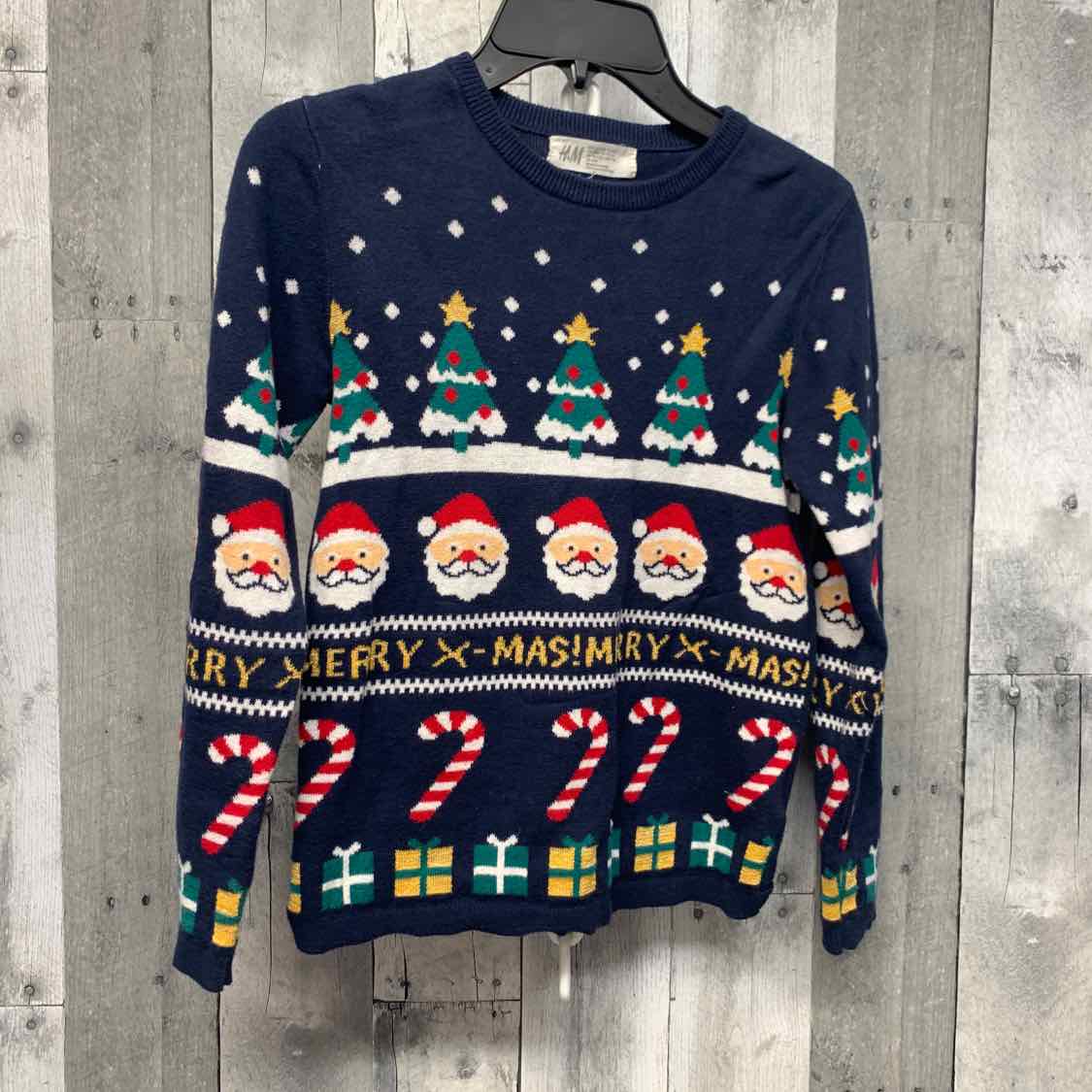 Size 6X/7 Navy Print H&M Sweater