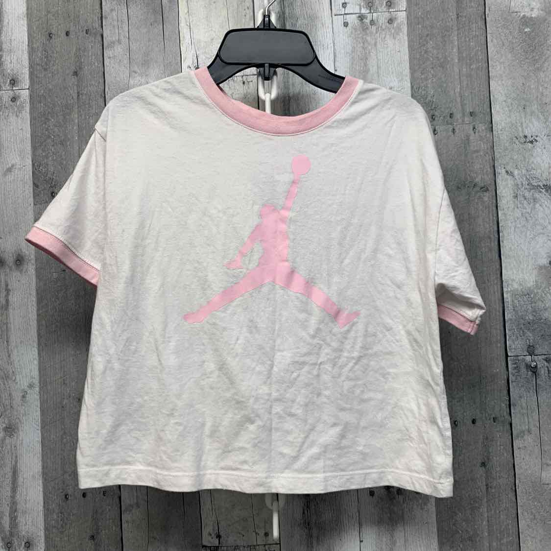 Size Large White/Pink Sport Brand T Shirt