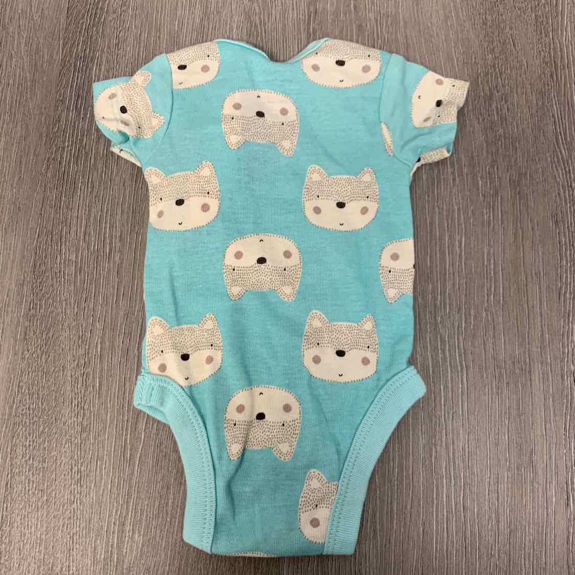 Size Preemie Blue Print Gerber Bodysuit