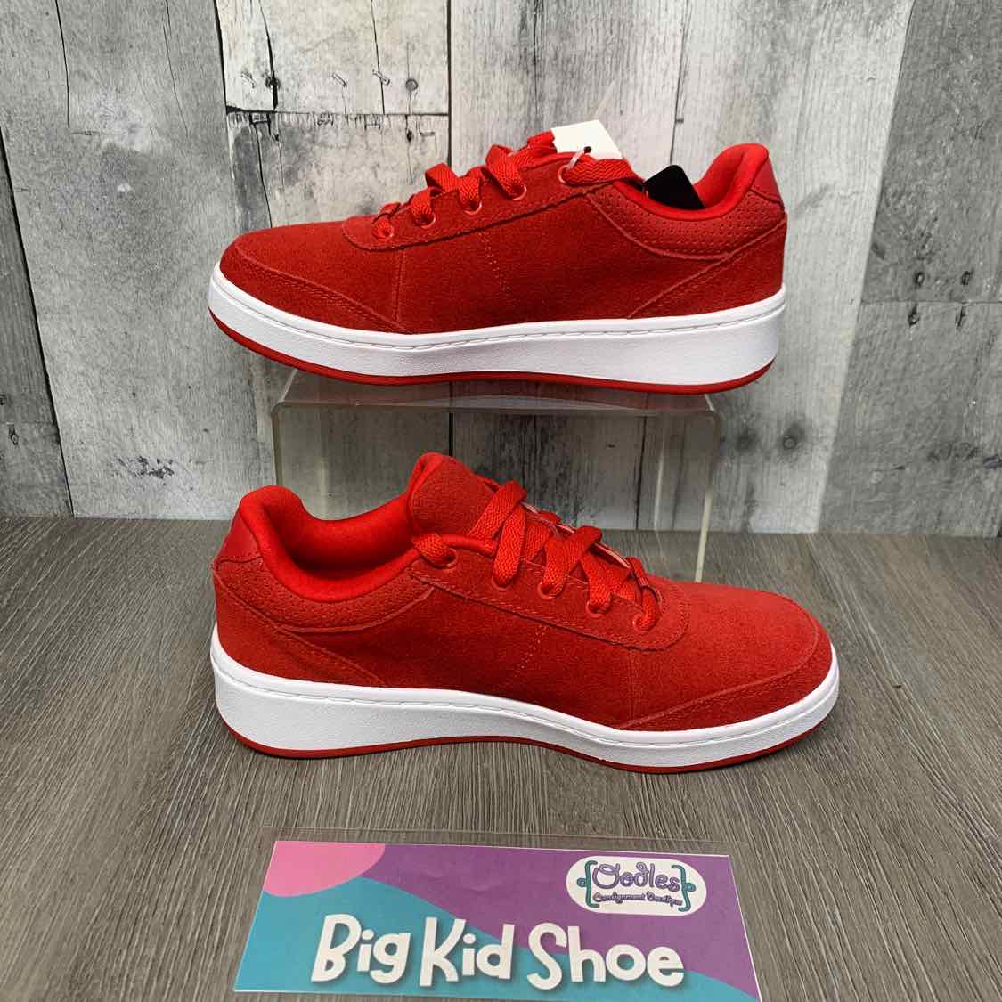 Size 4 Red/White Sport Brand Sneakers