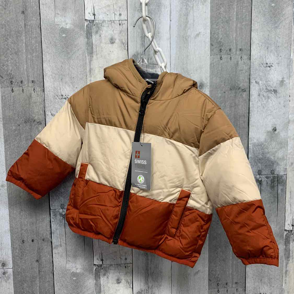 Size 12 Months Tan/Brown Swiss Tech Snow Jacket