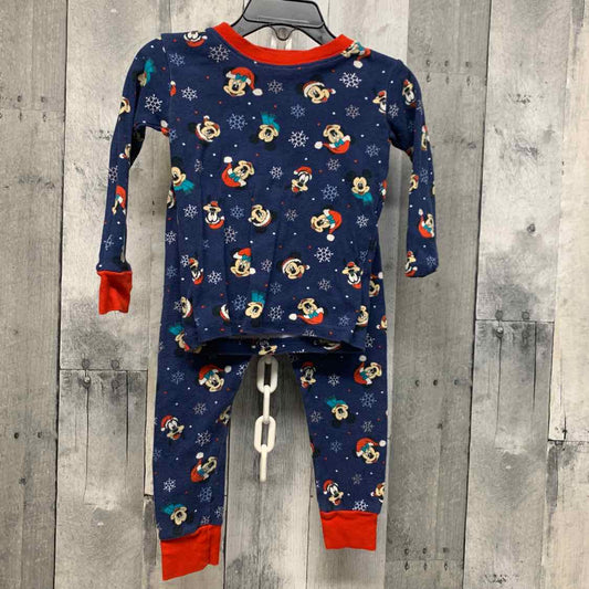 Size 2T Navy/Red Carter's 2pc PJs