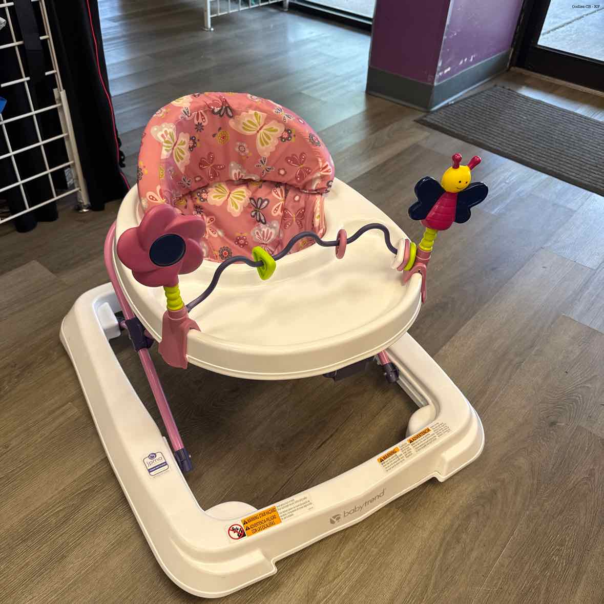 Baby Trend White/Pink Walker