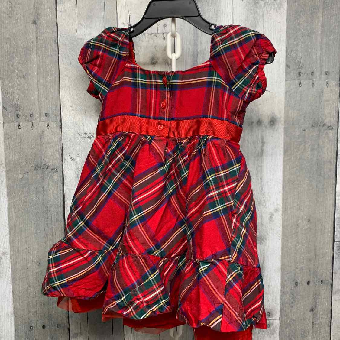 Size 12-18 Months Red Plaid Janie & Jack Dress