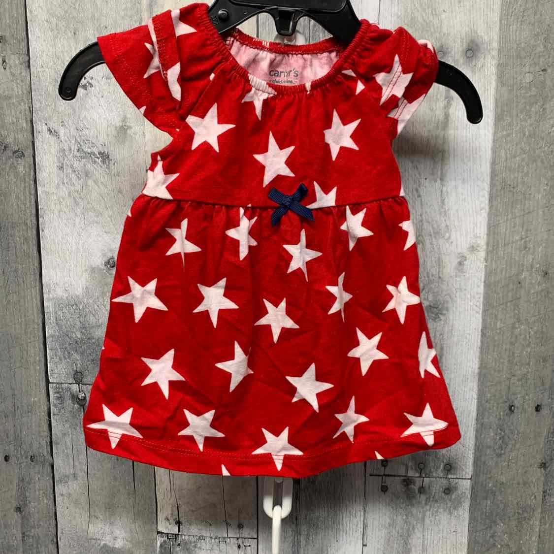 Size 0-3 Months Red/White Child of Mine Dress - Knit