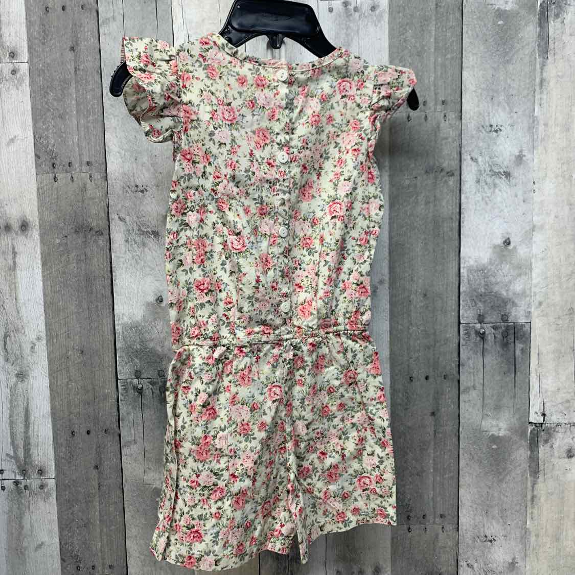 Size 8 Pink Floral Print Mid Brand Romper