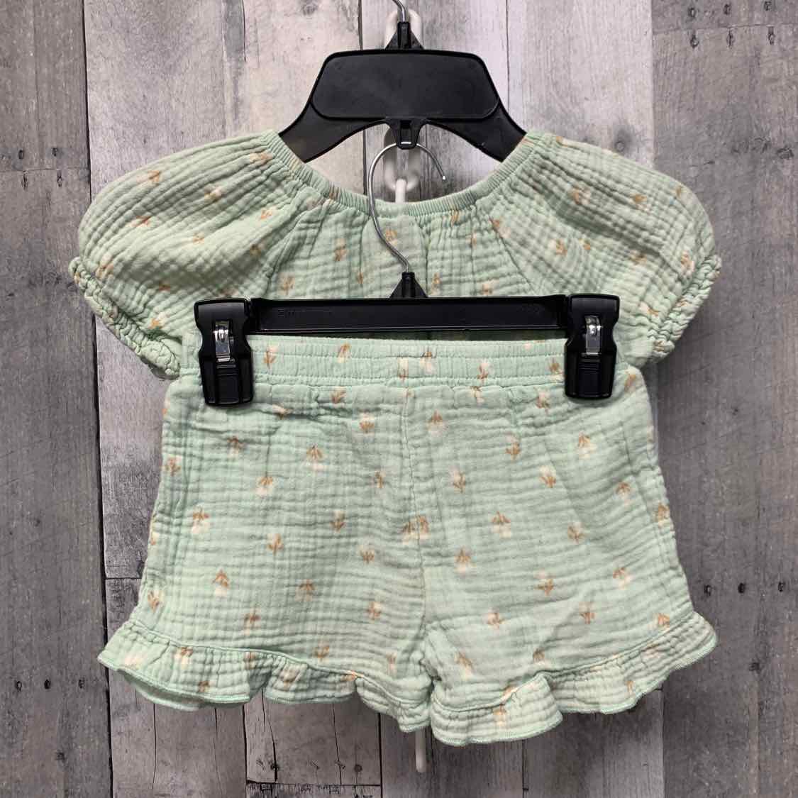 Size 4T Green Print Members Mark Shirt/Shorts