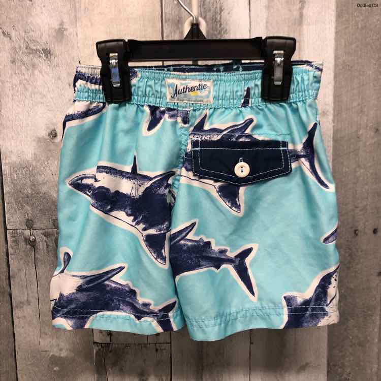 Size 2T Blue Print Carter's Swim Trunks