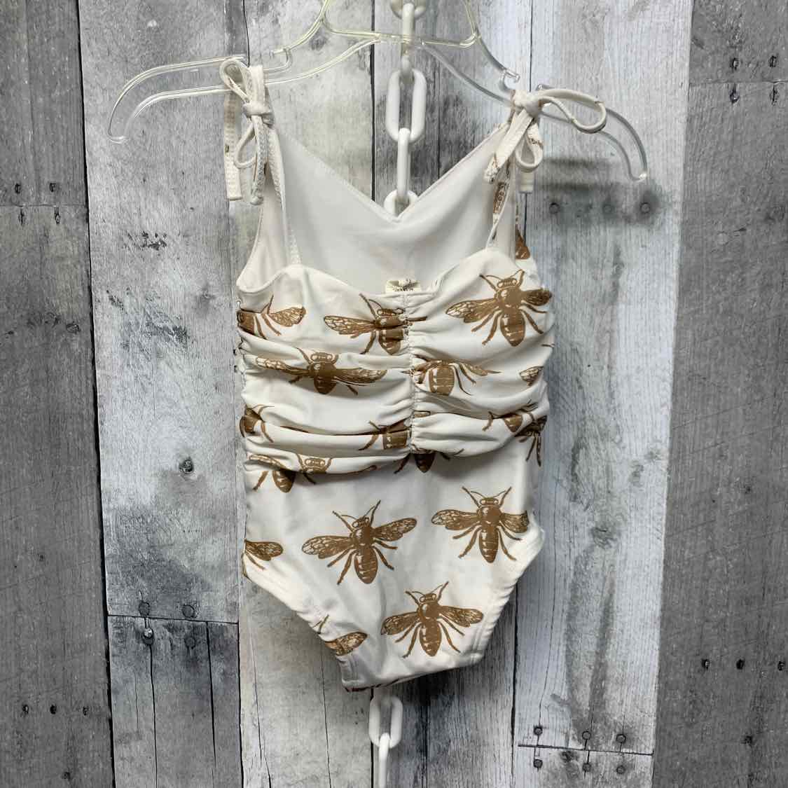 Size 12-18 Months White Print Kate Quinn Swim Suit - 1pc