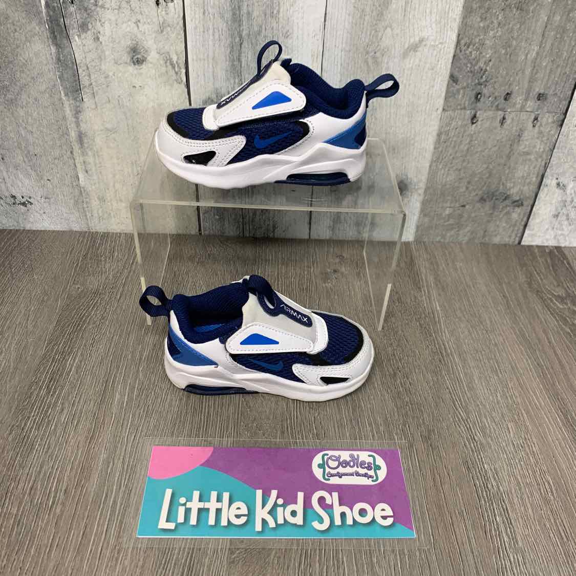 Size 5 White/Blue Sport Brand Sneakers