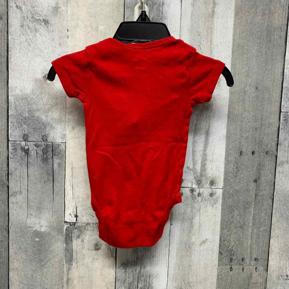 Size 3-6 Months Red Graphic Mid Brand Bodysuit