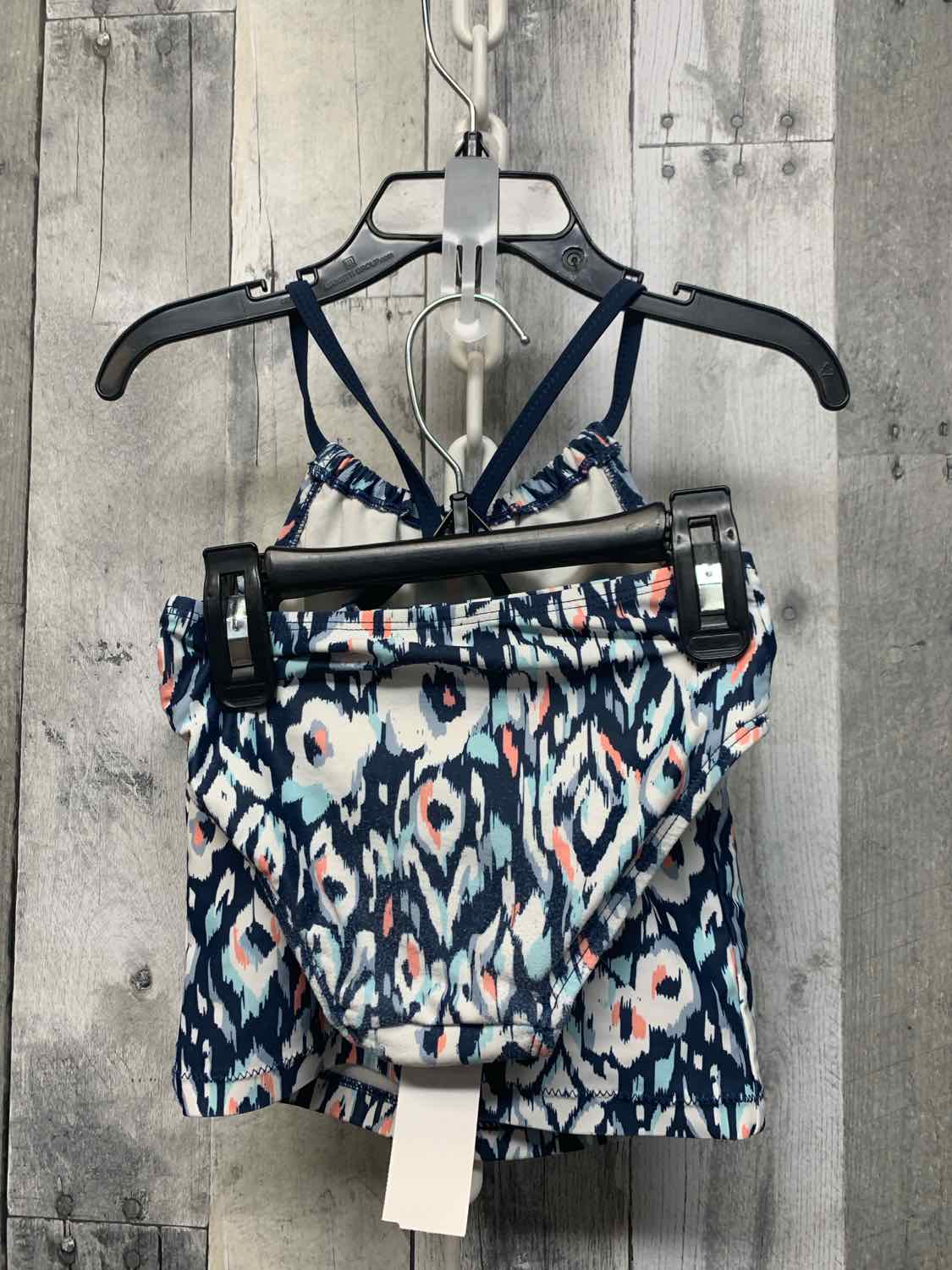 Size 3T Navy/Pink Osh Kosh Swim Suit - 2pc+