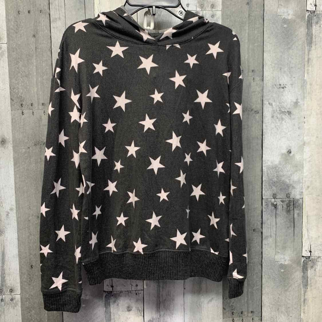 Size 14 Gray Print B Brand Long Sleeve Shirt