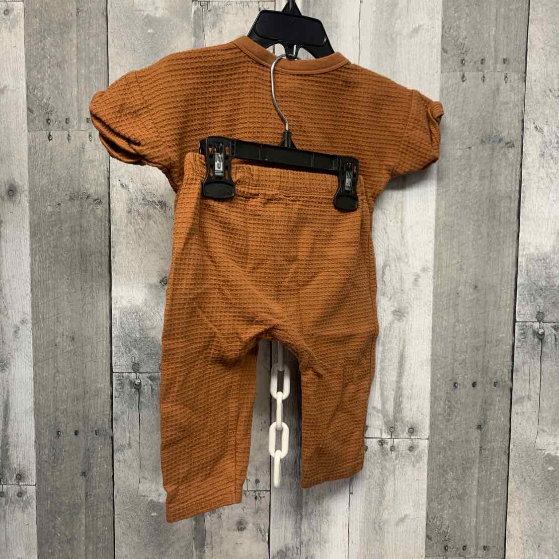 Size 12 Months Brown Modern Moments by Gerber Shirt/Pants