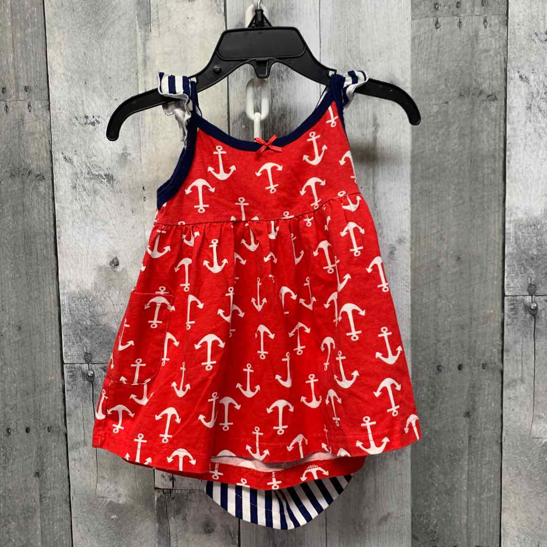 Size 12 Months Red/White Gerber Dress