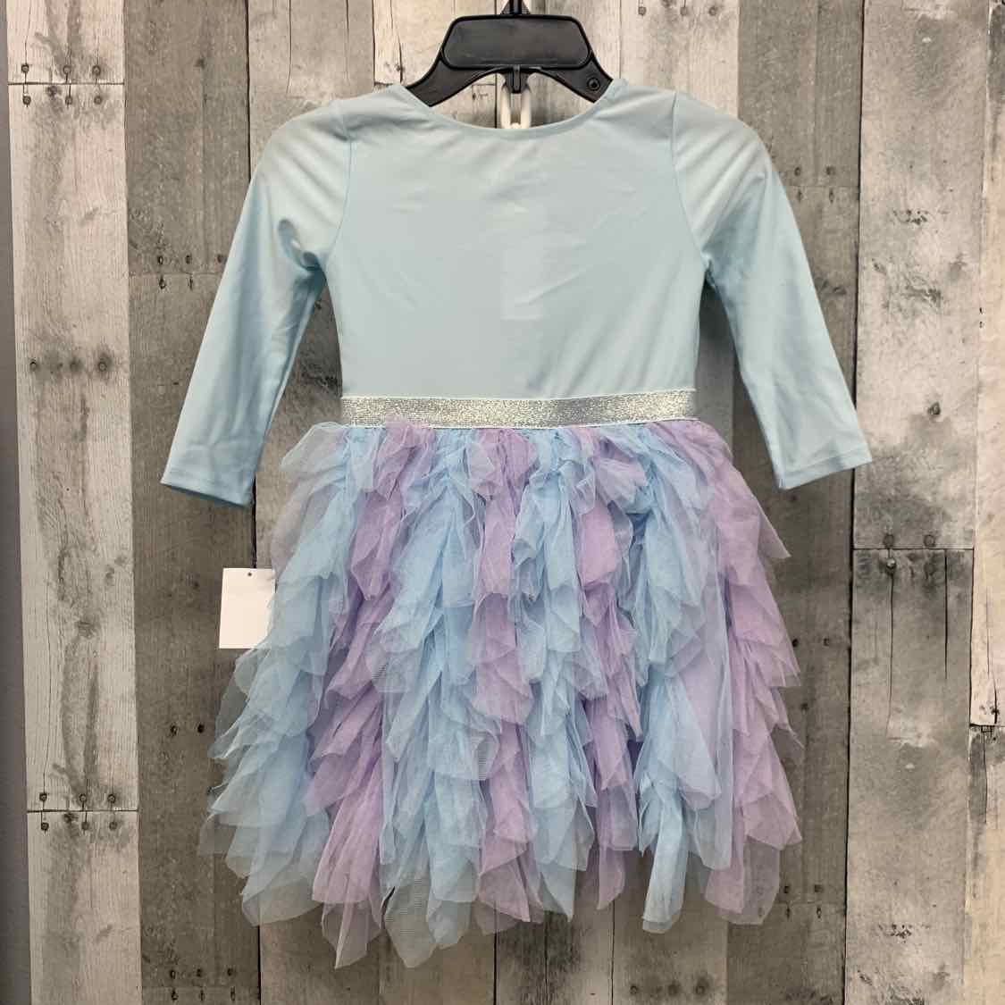Size 5T Blue Disney LS Dress