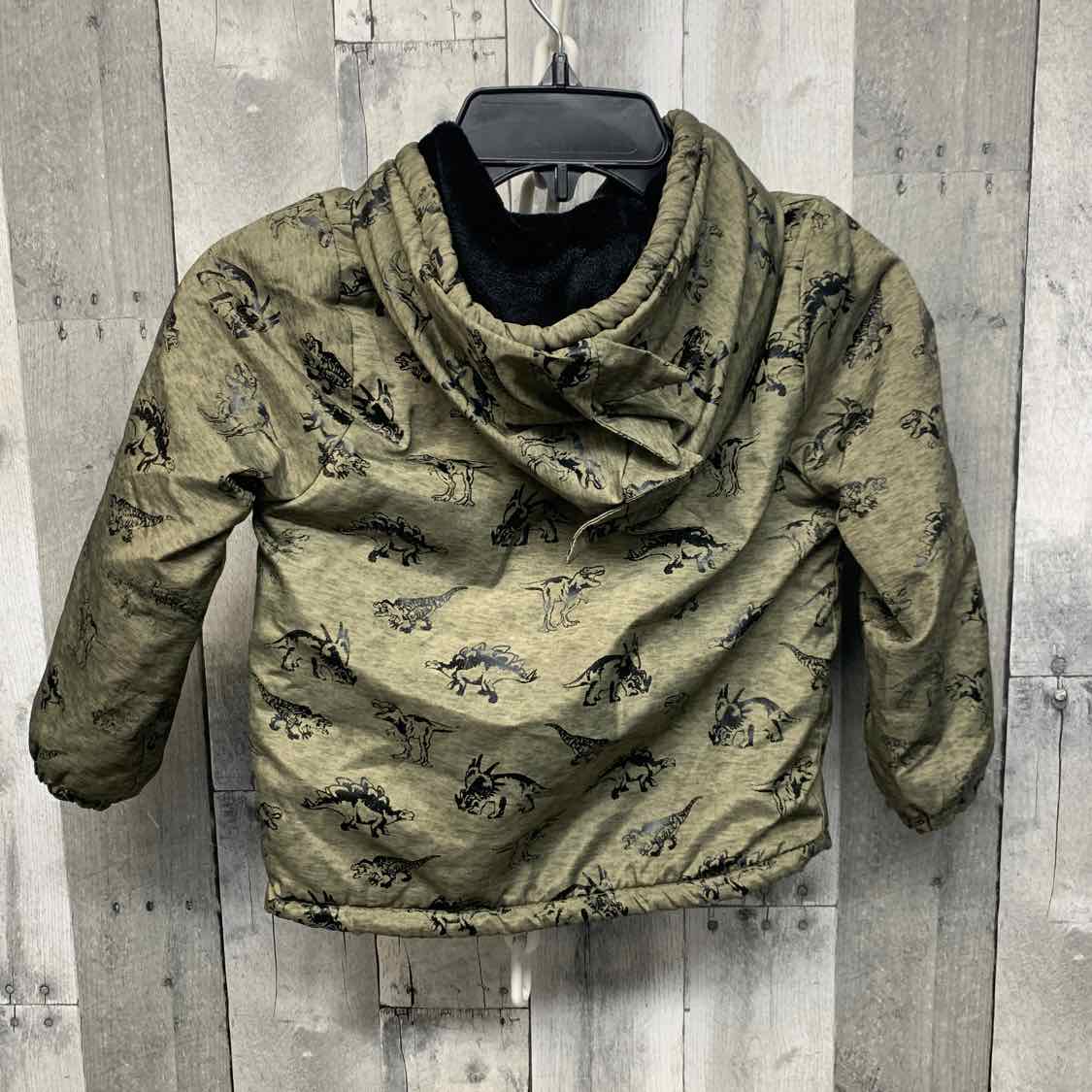 Size 4T Green Print MickMack Snow Jacket