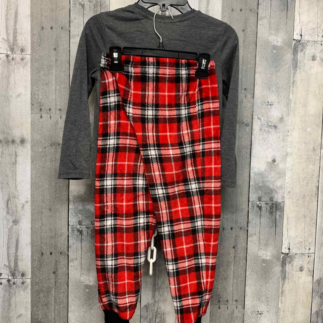 Size 6/7 Gray/Red Holiday Brands 2pc PJs