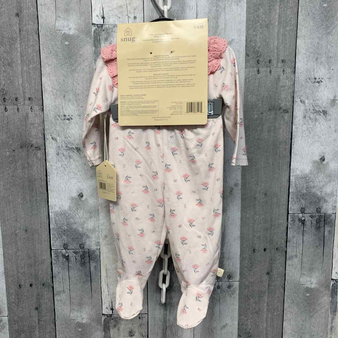 Size 3-6 Months White/Pink B Brand Shirt/Pants