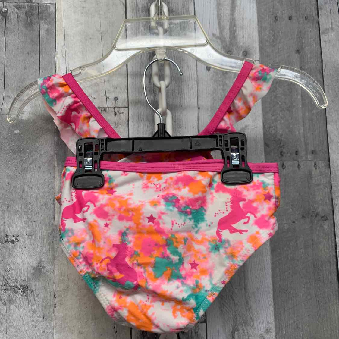 Size 4 Pink/Orange B Brand Swim Suit - 2pc+