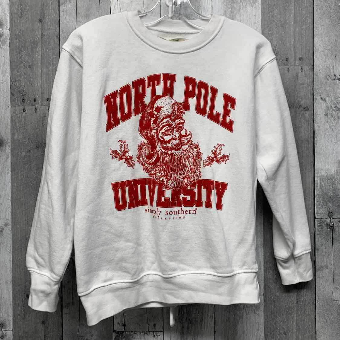 Size Small White/Red Simply Southern Pull Over