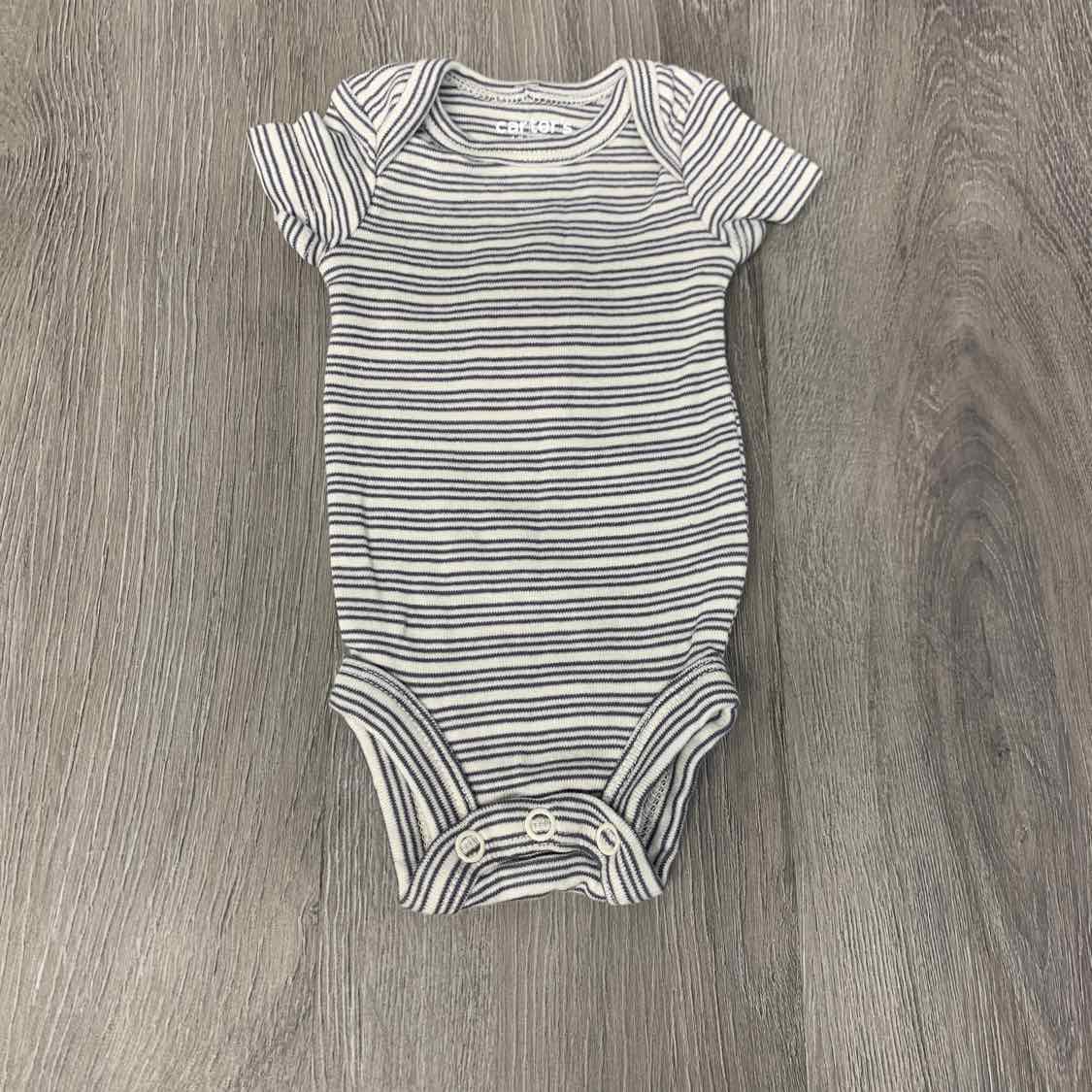 Size Preemie Gray/White Child of Mine Bodysuit - OodlesCB