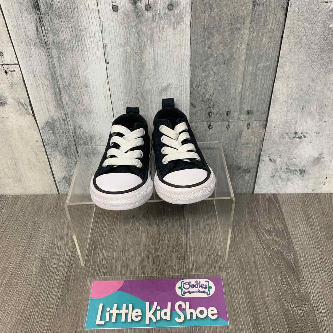 Size 3 Black/White Converse Sneakers