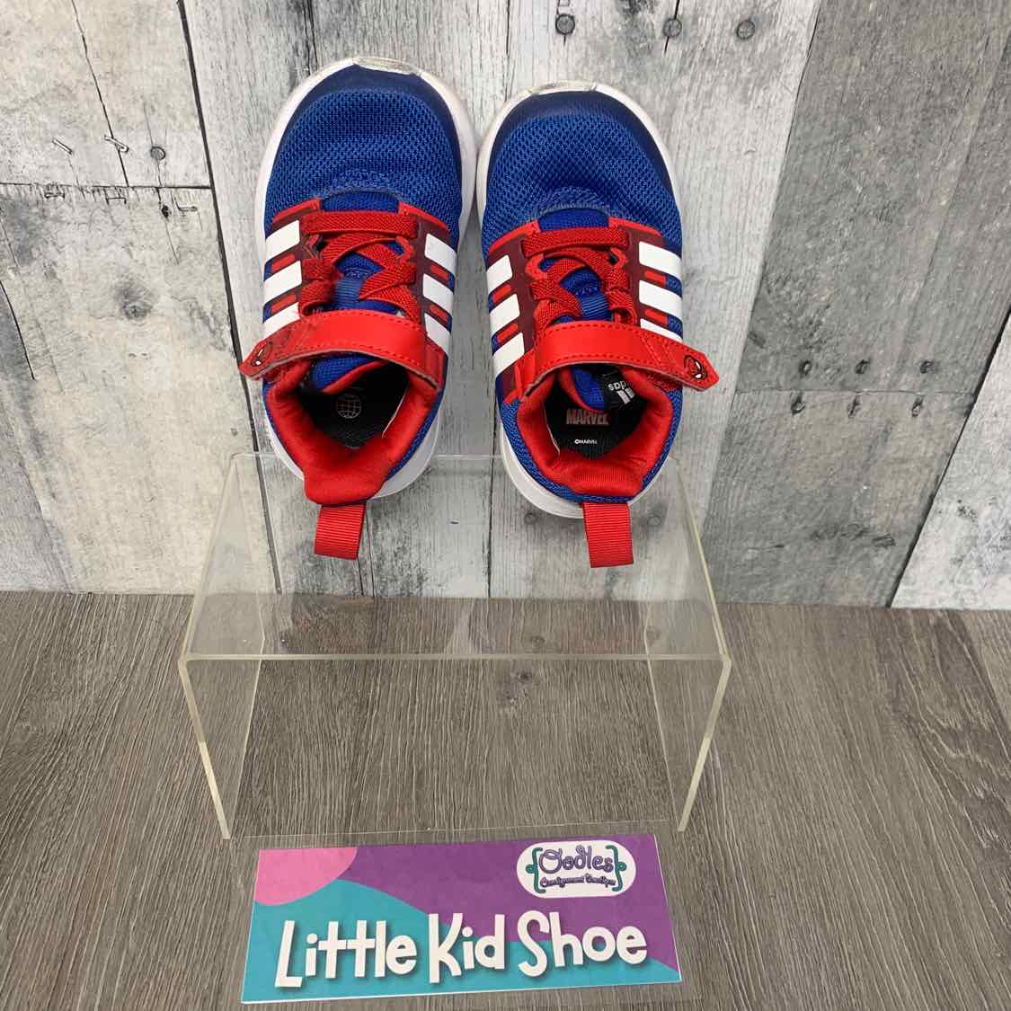 Size 5 Red/Blue Sport Brand Sneakers