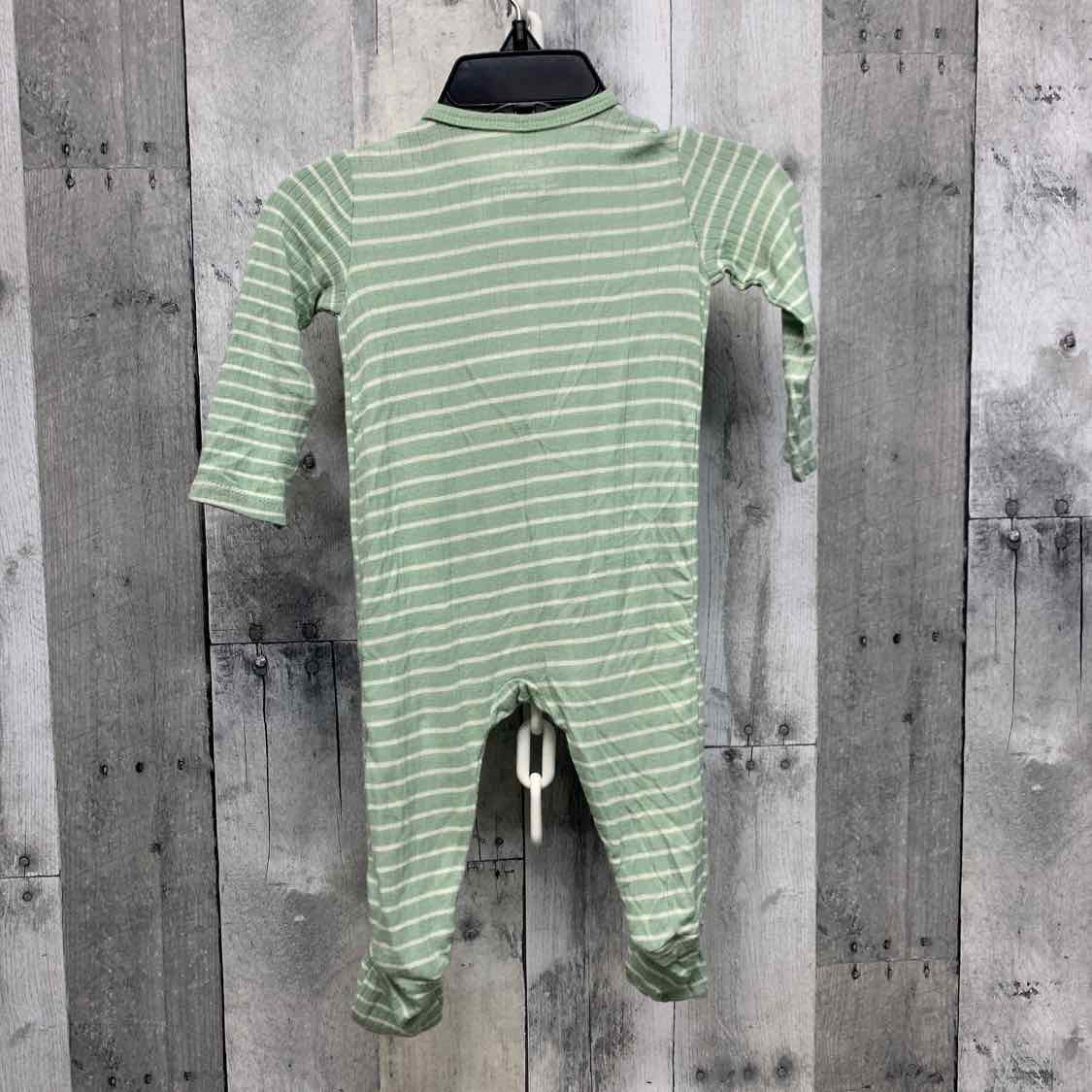 Size 3 Months Green Little Me Footy PJs