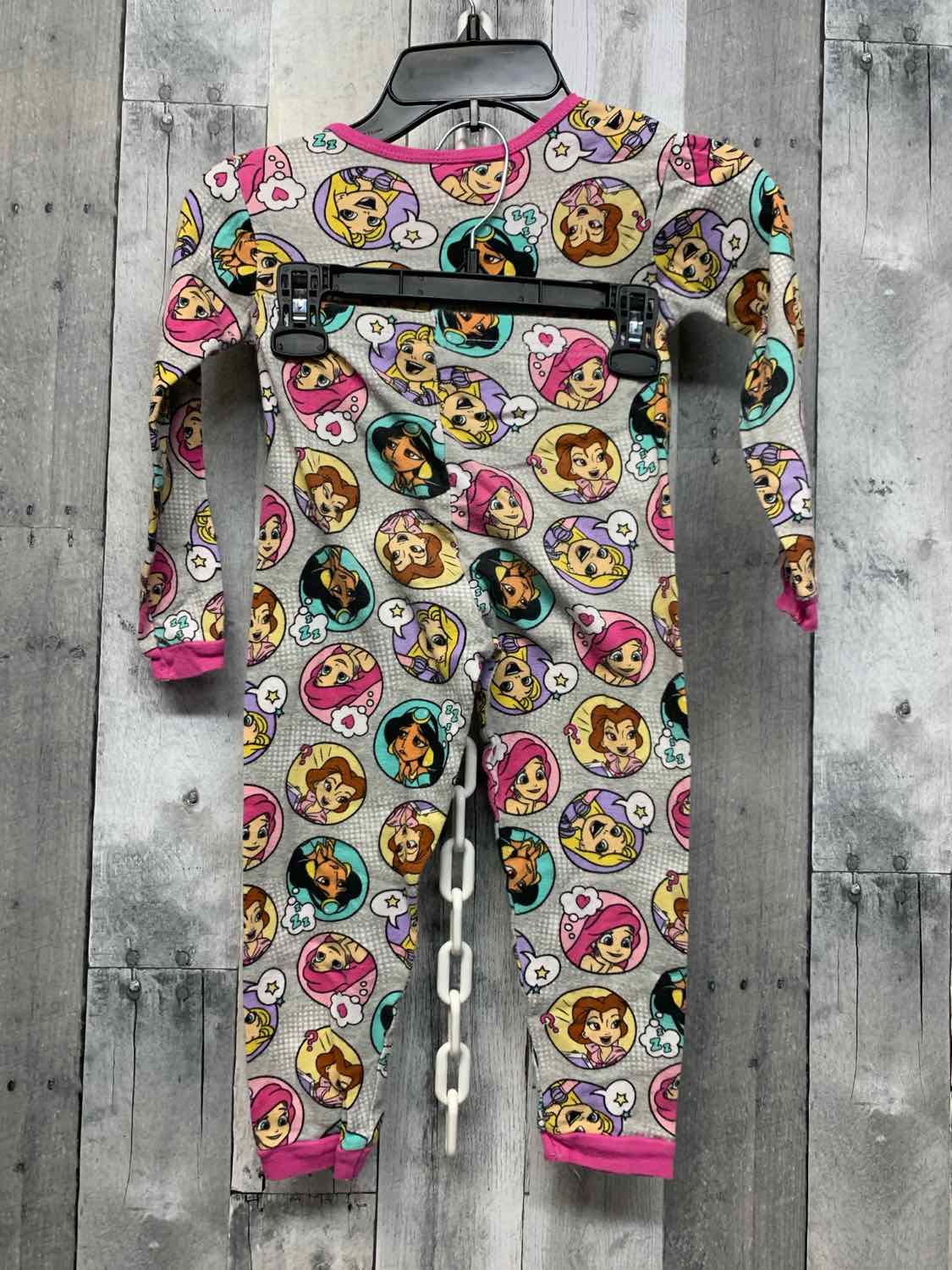 Size 6 Gray/Pink Disney 2pc PJs