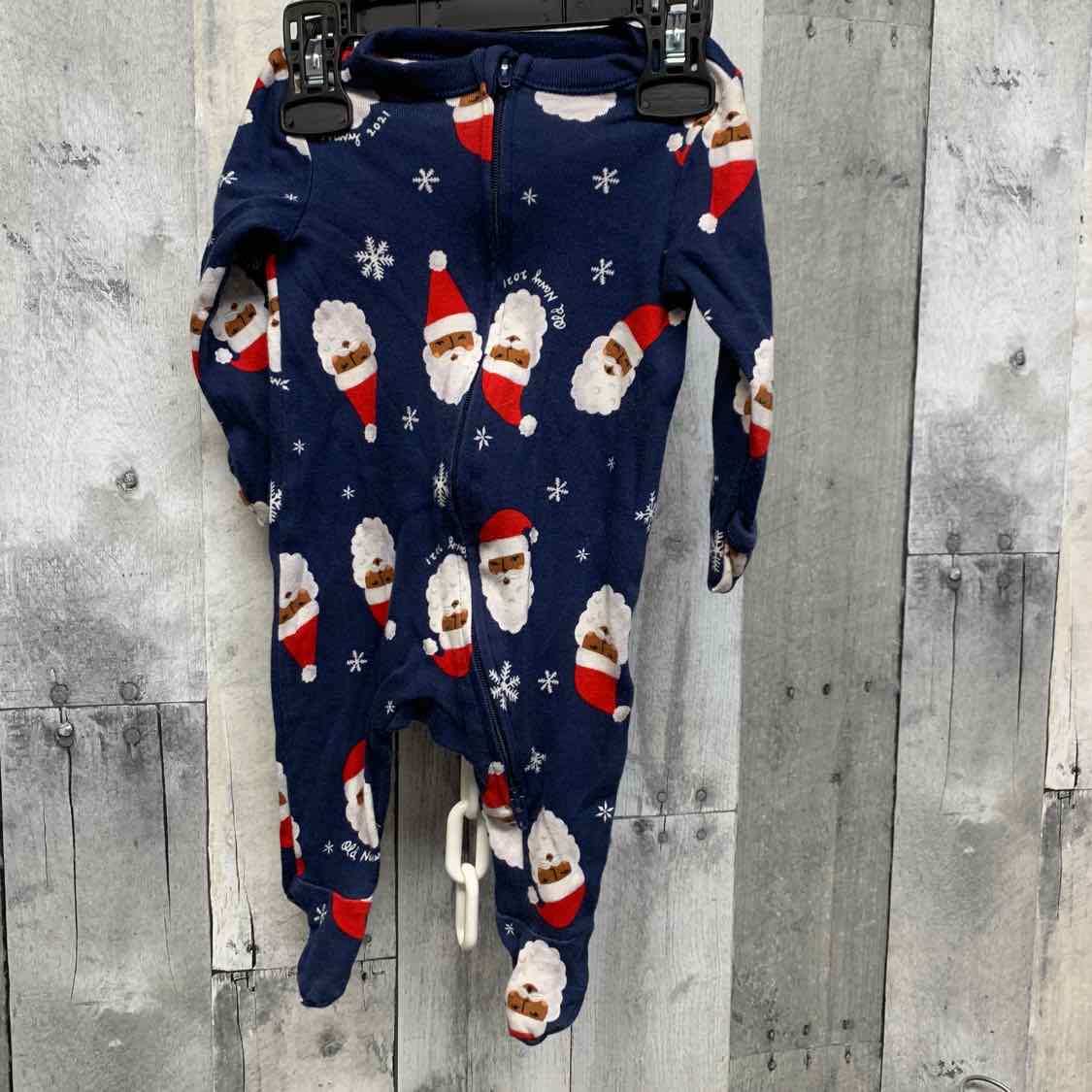 Size 0-3 Months Navy Graphic Old Navy Footy PJs