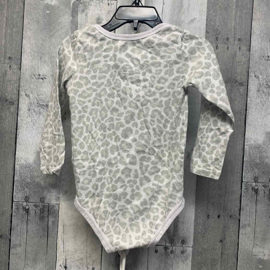 Size 24 Months White/Gray Sport Brand Bodysuit