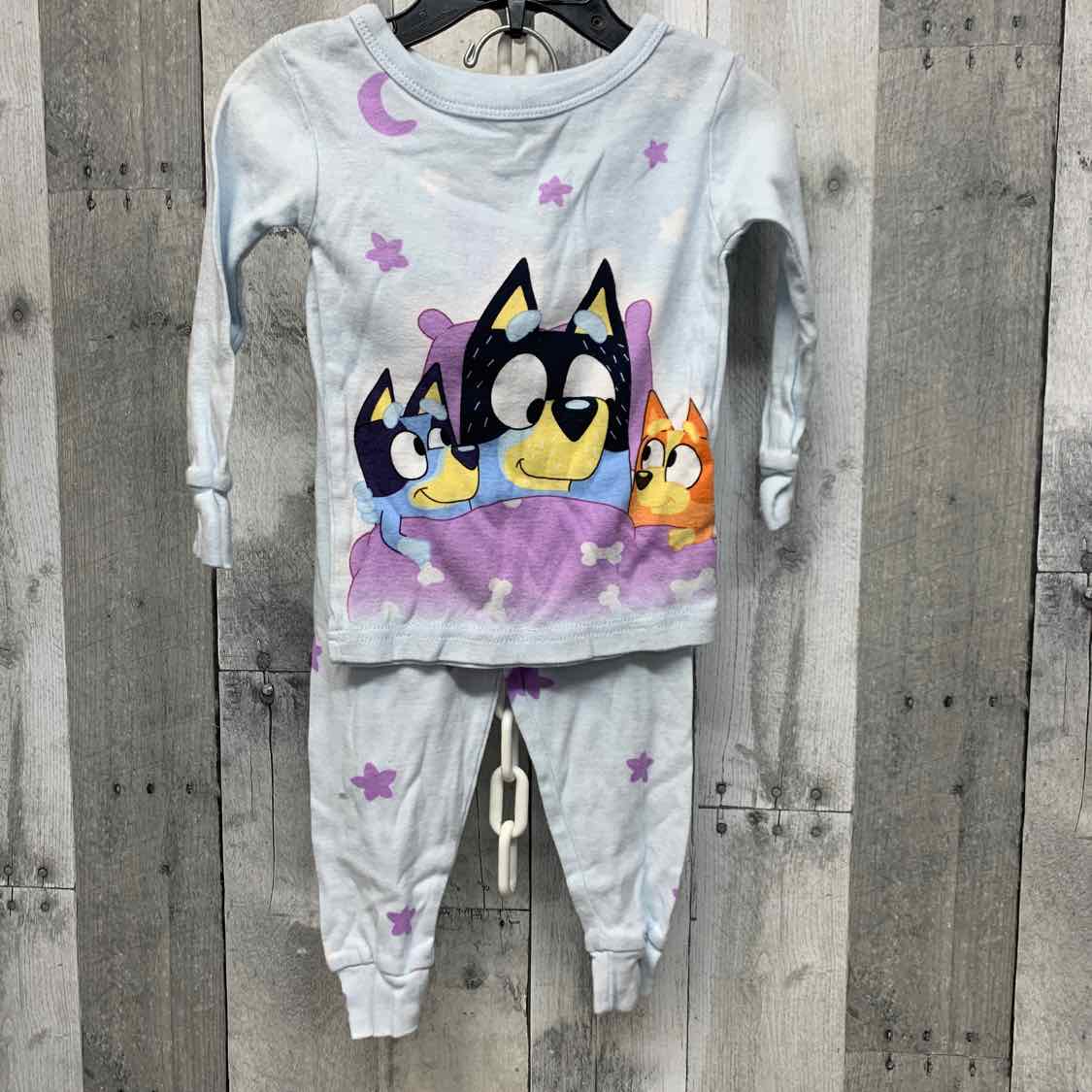 Size 2T Blue Graphic Disney 2pc PJs