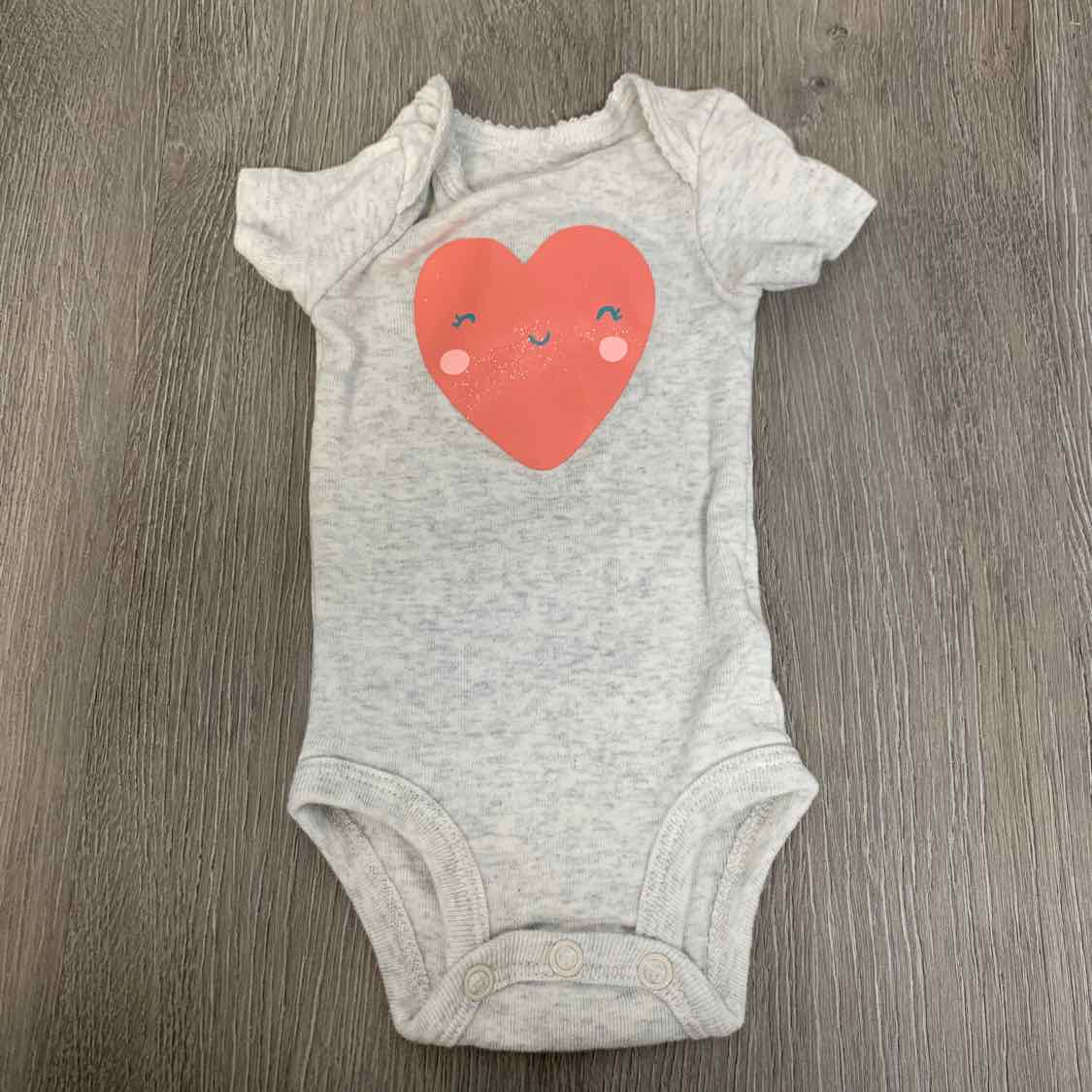 Size Preemie Gray Carter's Bodysuit