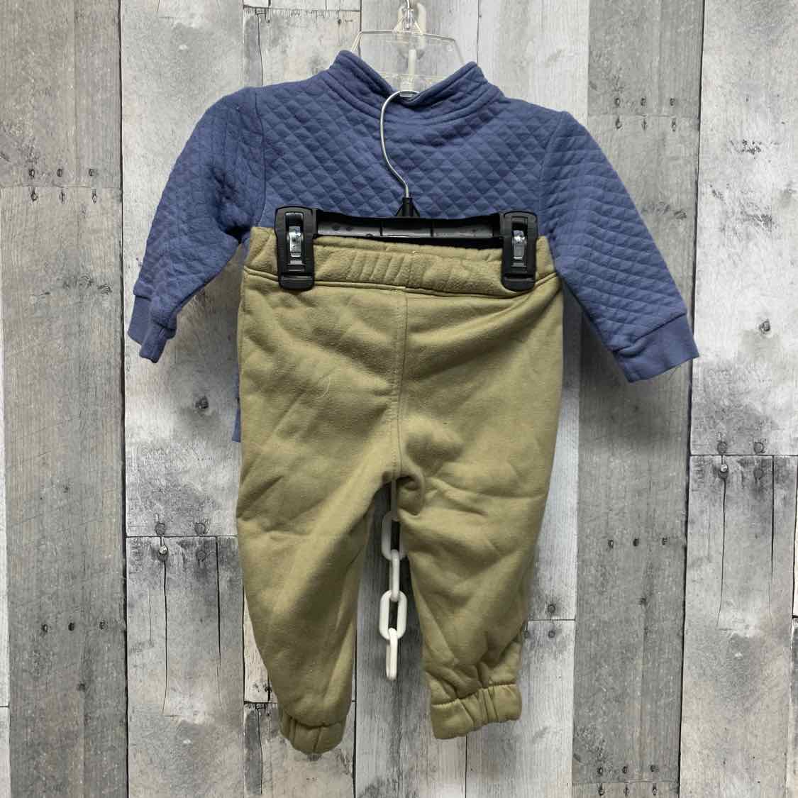 Size 12 Months Blue/Green B Brand Shirt/Pants