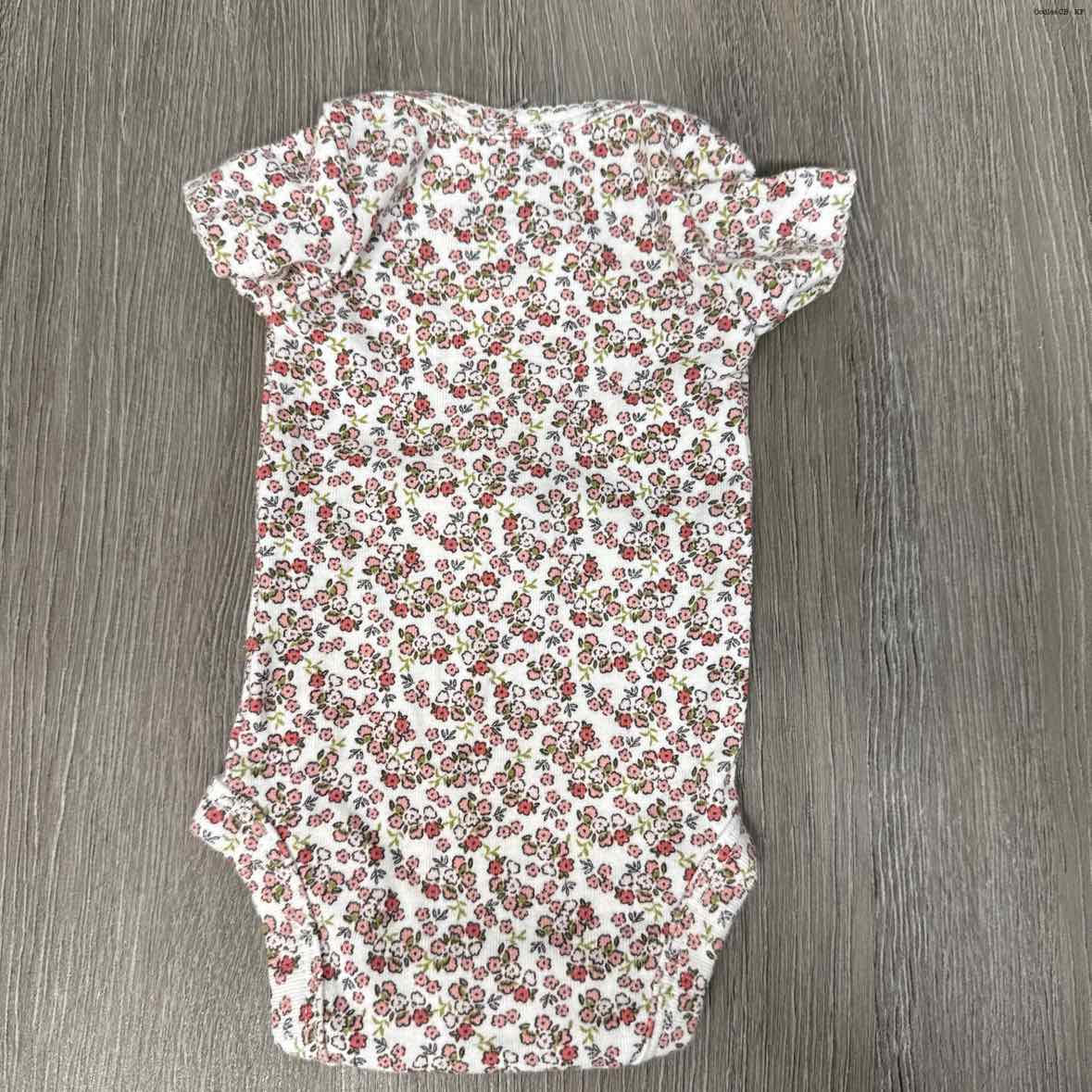 Size Preemie White Floral Print Child of Mine Bodysuit